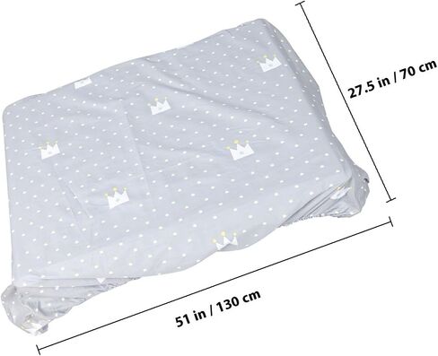 HEALLILY Mattress Sheet with Snug Fit and Skin Friendly Fabric, Soft Crib Mattress Cover for Bedding, for Nursery Use in Kuwait