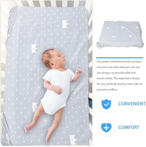 HEALLILY Mattress Sheet with Snug Fit and Skin Friendly Fabric, Soft Crib Mattress Cover for Bedding, for Nursery Use in Kuwait