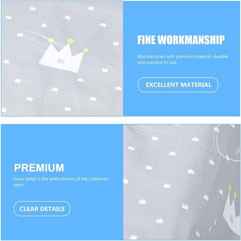 HEALLILY Mattress Sheet with Snug Fit and Skin Friendly Fabric, Soft Crib Mattress Cover for Bedding, for Nursery Use in Kuwait