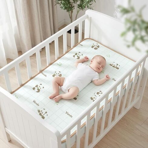 Children Cooling Pad Newborn Bed Mat Mattress Natural Rattan Double Sided Surface Sweat Wicking Absorbent Suitable for Nursery Bedroom in Kuwait