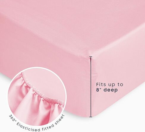 Wake In Cloud - Toddler Bedding Set for Girls, Mermaid Ocean Sea Animal, 4 Pieces Soft Crib Bed Set Including Comforter, Sheets and Pillowcase, Light Pink in Kuwait