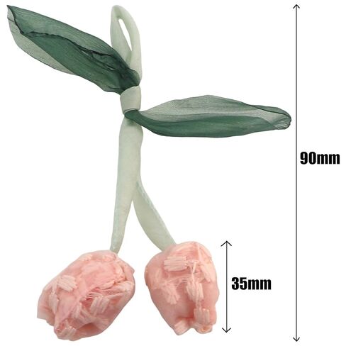 4PCS Tulip Bud Shaped Accessories DIY Hair Part Footwear Headwear Clothing Trimmings Accessories Suitable for Hairbands and Wreath in Kuwait