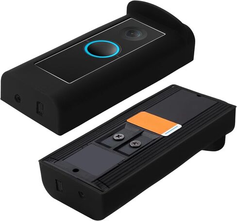 kwmobile Case Compatible with Ring Video Doorbell Pro - Protective Silicone Cover Black in Kuwait