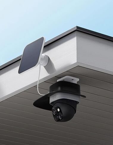 Rain Shade Cover for Eufy SoloCam S340 | Shields camera from rain, snow & sunlight, durable plastic, easy installation, black in Kuwait