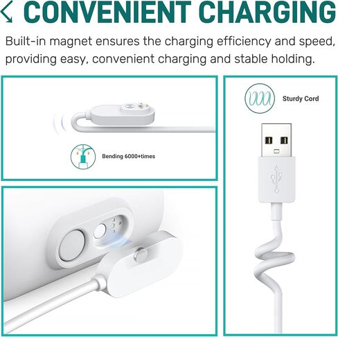 Arlo Camera Charger 2 Pack 10FT Compatible with Arlo Pro 5S 2K, Pro 4, Pro 3, Ultra 2, Ultra, Floodlight, Go 2 Cameras, arlo Magnetic Charging Cable Outdoor Weather Resistant Connector Power Adapter in Kuwait