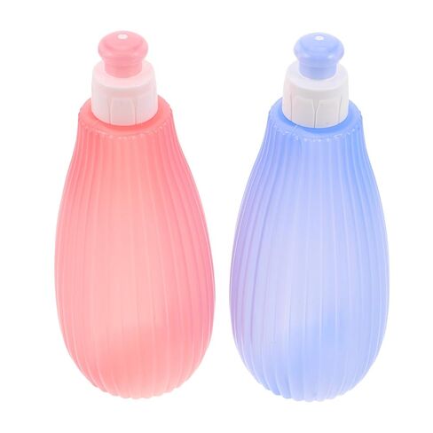 TOYANDONA 2pcs Portable Handheld Bidet Spray Bottles for Care, 350ml Manual Bum Cleaner Device with Soft Pink and Blue Colors, Travel Size Perineal Wash for Postpartum Hygiene in Kuwait