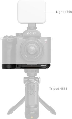 SmallRig A7R VI Baseplate, Mount Plate for Sony Alpha 7R VI, 98g Lightweight, Plate for Arca-Swiss, 1/4"-20 Threaded Holes, Ergonomics Design in Kuwait