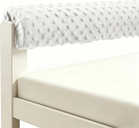 Toddlers' Bed Rail Bumpers Protecter - Children's Bed Guardrail Padding - Anti-Collision- Easy InstallEnhanced Safety Mostly Fit (White) (White, 3PC) in Kuwait