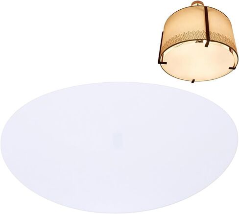 WADORN 8.7 Inch Diameter Lampshade Diffuser, Round Lamp Cover Diffusers for Drum Style Lampshades Pendants Table Floor Spotlight Ceiling Wall Lamps Softening Light DIY Light Shield, White in Kuwait