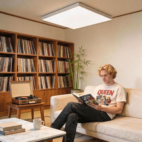 4Pcs Light Diffuser Sheet, LED Light Diffuser Board, LED Diffuser Film, Adhesive Diffuser Panel Stickers for Soften Ceiling Light LED Downlight Spotlight Led Flash Strobe Light(11.8x11.8'') in Kuwait