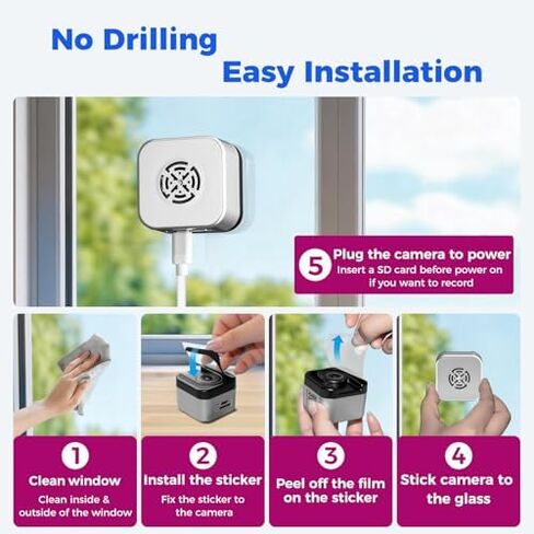 [Window Cam + 4-CAM] XMARTO 6MP Tri-Lens 4-Cam WiFi Mesh Security Camera System,4 PTZ AI Tracking & a Window Security Camera,16CH 4K NVR with 1TB HDD,24/7 Recording,Local & Mobile View,No Monthly Fee in Kuwait