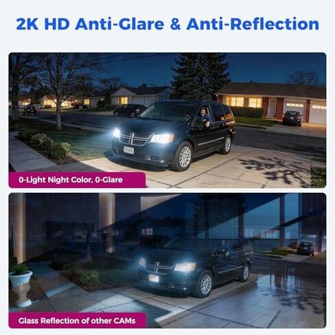 [Window Cam + 4-CAM] XMARTO 6MP Tri-Lens 4-Cam WiFi Mesh Security Camera System,4 PTZ AI Tracking & a Window Security Camera,16CH 4K NVR with 1TB HDD,24/7 Recording,Local & Mobile View,No Monthly Fee in Kuwait