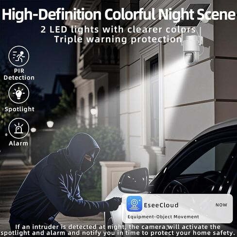 LCLCTEK® Solar 4G LTE Cellular Security Camera kit Wireless Outdoor,No WiFi Security Camera & Support sim Card,4MP Home Security System with 4 Solar Cameras,Night Vision、2-Way Audio、PIR Sensor in Kuwait