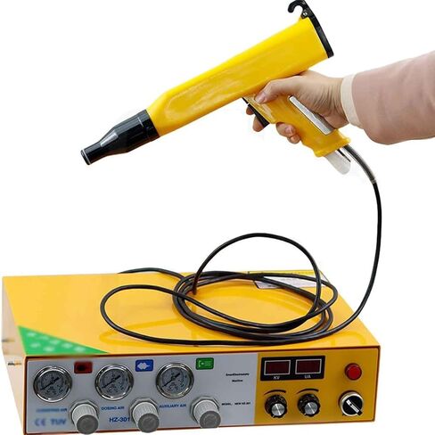 Electric Powder Coating Gun,1L Dual Display Manual Plastic Powder Sprayer with Accessories,for Automotive, Marine, Home in Kuwait