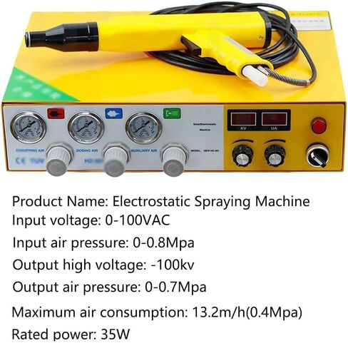 Electric Powder Coating Gun,1L Dual Display Manual Plastic Powder Sprayer with Accessories,for Automotive, Marine, Home in Kuwait