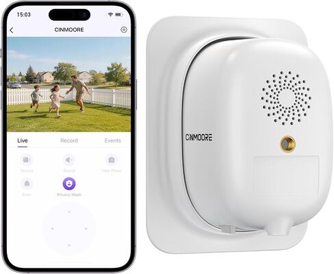 2.5K Window Security Camera – No Drill Anti-Glare, Free AI Human/Vehicle/Pet Detection, 5000mAh Battery & Wired, Indoor to Outdoor, Face Recognition, 24/7 Recording in Kuwait