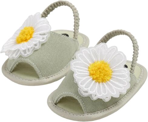 Baby Girl Sandals Flower Bowknot Soft Sole Anti Slip Rubber Wedding Dress Flats Toddler First Walking Shoes in Kuwait