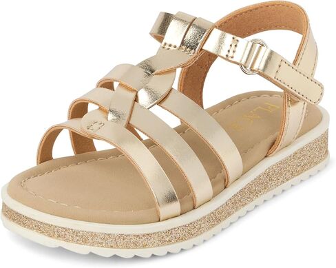 The Children's Place baby-girls And Toddler Flat Sandals With Adjustable Ankle Strap in Kuwait