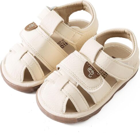 Jastore Infant Baby Boys Girls Squeaky Sandals Summer Beach Toddler Newborn Anti Slip Crib Shoes First Walkers Prewalkers Shoes in Kuwait