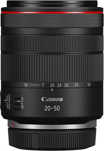 Canon RF20–50mm F4 L is USM PZ Lens, Full-Frame Mirrorless Lens, Built-in Power Zoom, Ideal for Video and Still Creators, Compatible with Canon EOS R-Series and RF-Compatible Cinema EOS Cameras in Kuwait