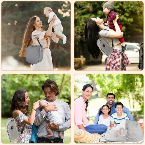 ISELECTOR Portable Bassinet for Baby Travel & Home - Lightweight Foldable Bedside Sleeper with Breathable Mesh, Carry Bag & Storage Pocket, Compact Bassinets for Newborn Infant, Safe Cosleeping Design in Kuwait