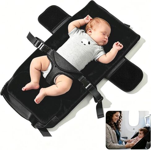 Toddler Airplane Bed, 1-12 Months Old Baby Travel Essentials for Flying, Portable Baby Airplane Bed for Flight, Suitable for Airplanes in Kuwait