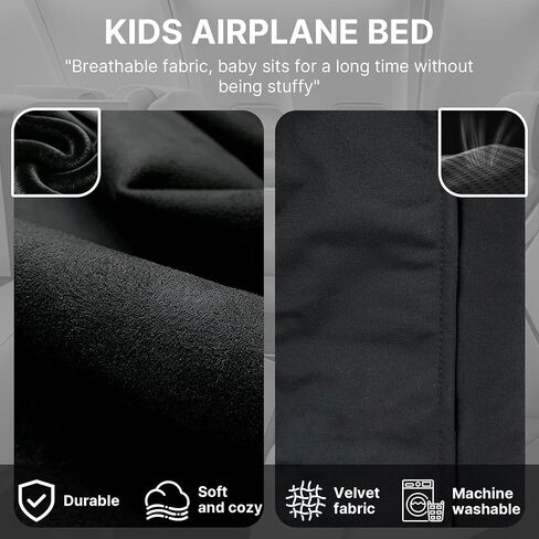Toddler Airplane Bed, 1-12 Months Old Baby Travel Essentials for Flying, Portable Baby Airplane Bed for Flight, Suitable for Airplanes in Kuwait