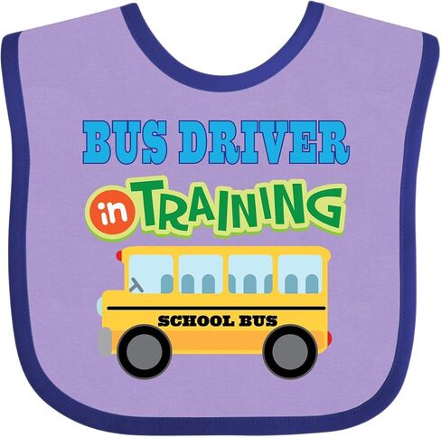 inktastic Bus Driver in Training Baby Bib in Kuwait