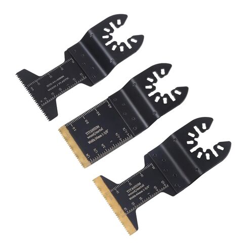 98 PCS Oscillating Multitool Blades Metal Wood Cutting, Universal Oscillating Saw Blades Multi-Tool Blade Kits with 60pcs Sandpaper Oscillating Tool Accessories, for Building Construction in Kuwait