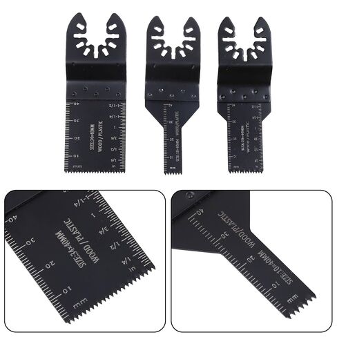 98 PCS Oscillating Multitool Blades Metal Wood Cutting, Universal Oscillating Saw Blades Multi-Tool Blade Kits with 60pcs Sandpaper Oscillating Tool Accessories, for Building Construction in Kuwait