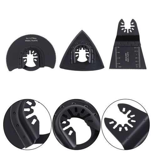 98 PCS Oscillating Multitool Blades Metal Wood Cutting, Universal Oscillating Saw Blades Multi-Tool Blade Kits with 60pcs Sandpaper Oscillating Tool Accessories, for Building Construction in Kuwait