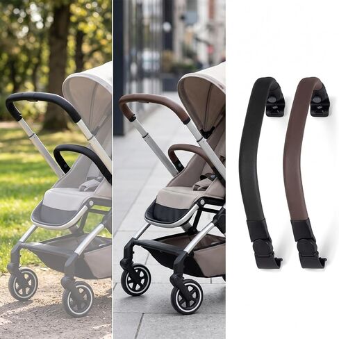 Pushchair Bar Comfortable Bar Sleek Accessory for Infants, Array, Brown in Kuwait