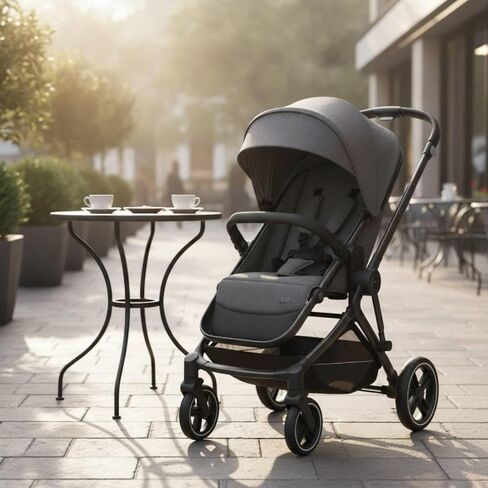 Pushchair Bar Comfortable Bar Sleek Accessory for Infants, Array, Brown in Kuwait