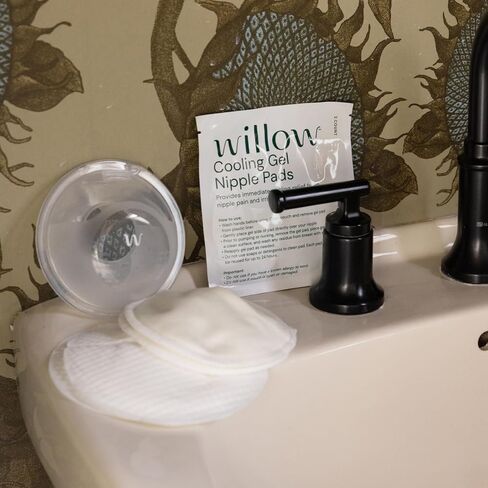 Willow - Breastfeeding Essentials Care Kit - Breast Pads & Nipple Pads | Includes Catch-All Cups, gel nipple pads, reusable & disposable breast pads, free feeding course & lactation support in Kuwait