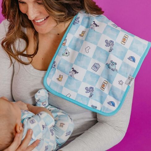Copper Pearl Premium Baby Burp Cloths - 3-Pack Large Cotton Burp Cloths, Extra Soft Spit Up Rags with 3 Absorbent Layers, Perfect for Baby Boy and Baby Girl Gifts (21" x 10" Size, Monsters Inc Medley) in Kuwait
