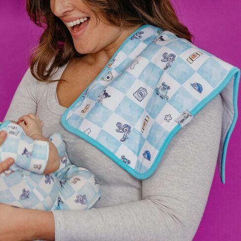 Copper Pearl Premium Baby Burp Cloths - 3-Pack Large Cotton Burp Cloths, Extra Soft Spit Up Rags with 3 Absorbent Layers, Perfect for Baby Boy and Baby Girl Gifts (21" x 10" Size, Monsters Inc Medley) in Kuwait