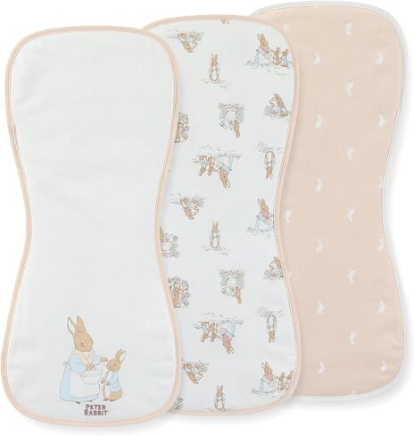 Peter Rabbit Burp Cloths 3 Pack Soft Absorbent 20" x 10" Leakproof Burping Rags for Newborn and Infants in Kuwait