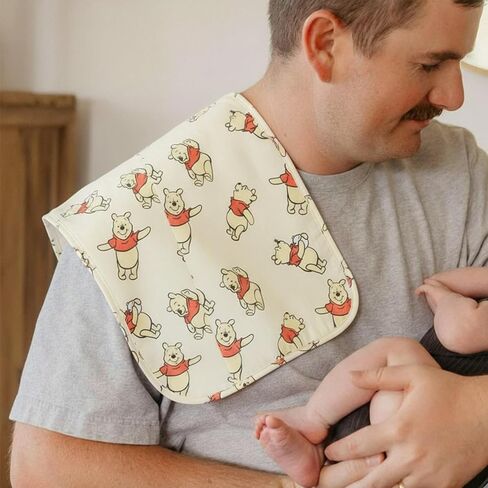 Winnie the Pooh Burp Cloth Set - Bundle with 4 Disney Burp Cloths Clothing Protection for Baby Feeding Plus Stickers, More | Mickey Mouse Baby Accessories Set in Kuwait