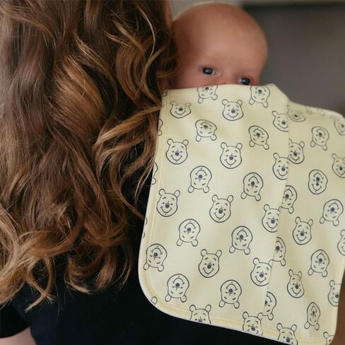Winnie the Pooh Burp Cloth Set - Bundle with 4 Disney Burp Cloths Clothing Protection for Baby Feeding Plus Stickers, More | Mickey Mouse Baby Accessories Set in Kuwait