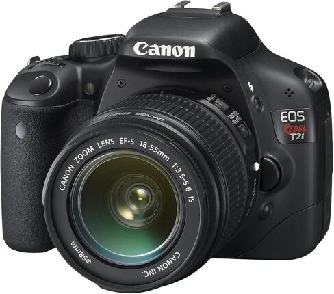 Canon EOS Rebel T2i 18MP Digital SLR DSLR Camera Kit 18-55mm AF IS Lens (Renewed) in Kuwait