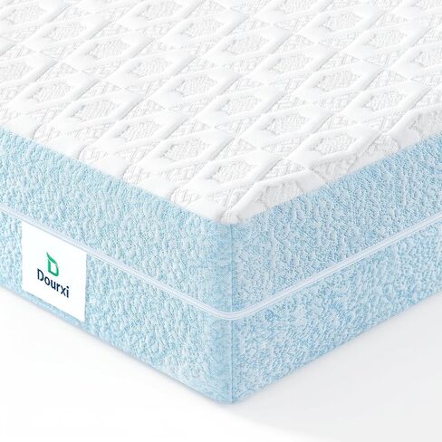 Dourxi Crib Mattress Dual Sided Gel Memory Foam Toddler Mattress for Baby | 2-Stage Safe Comfort Sleep for Infant and Toddler, CertiPUR-US Certified Foam, Removable Breathable Cover, 52×27.5×4.5 Inch in Kuwait