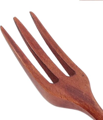 Generic 2pcs Wooden Fork Spoon Set, Heatproof High Hardness Dinnerware with Exquisite Craftsmanship, for Childrens Tableware in Kuwait