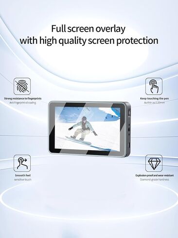 Screen Protector for GODOX GM6S Pro 5.5inch Camera Field Monitor,High-definition Scratch Resistant Nanofilm Film,HD Clear,Bubble Free,Easy Installation,2 Pack in Kuwait