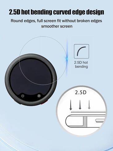2-in-1 Screen Protector for Insta360 Mic Pro Transmitter & Receiver | 9H Tempered Glass Film Impact Resistance Anti-Fingerprint High Sensitive, 9-PCS in Kuwait