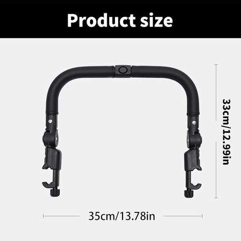 Strollers Bumper Adjustable Handlebar Replacement Crossbars Fit Most Pushchair Pram Armrest Detachable in Kuwait