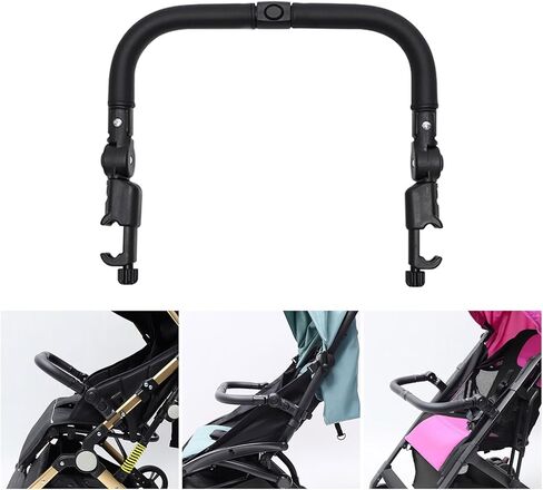 Strollers Bumper Adjustable Handlebar Replacement Crossbars Fit Most Pushchair Pram Armrest Detachable in Kuwait