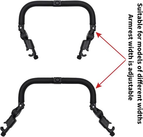 Strollers Bumper Adjustable Handlebar Replacement Crossbars Fit Most Pushchair Pram Armrest Detachable in Kuwait