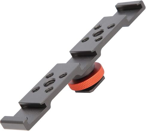 3 in 1 Hot Shoe Mount Adapter, Extension Bar Bracket Stand with 3pcs Hot Shoe Mount for Camera Mobile Phone Rabbit Cage (Black) in Kuwait