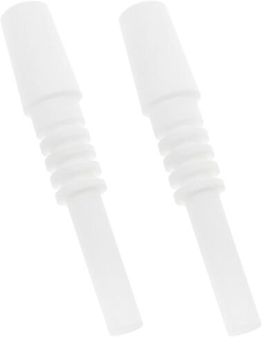 White Ceramic Nozzles 79.5x14mm/3.13x0.55Inch 2PCS | High-Temperature Resistant Tip For Handheld Sandblaster Blast Gun, , Blasting Equipment Accessory in Kuwait