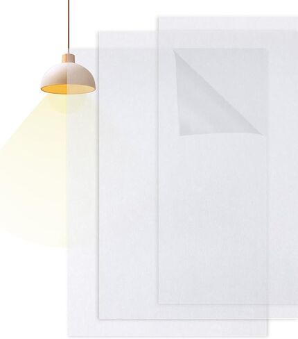 3Pcs Light Diffuser Sheet- Adhesive Ceiling Light Diffuser 11.2 × 8.2in | Cutable White Fluorescent Light Diffuser for Soften Ceiling Light LED Downlight, Spotlight, Led Panel, Track Light in Kuwait